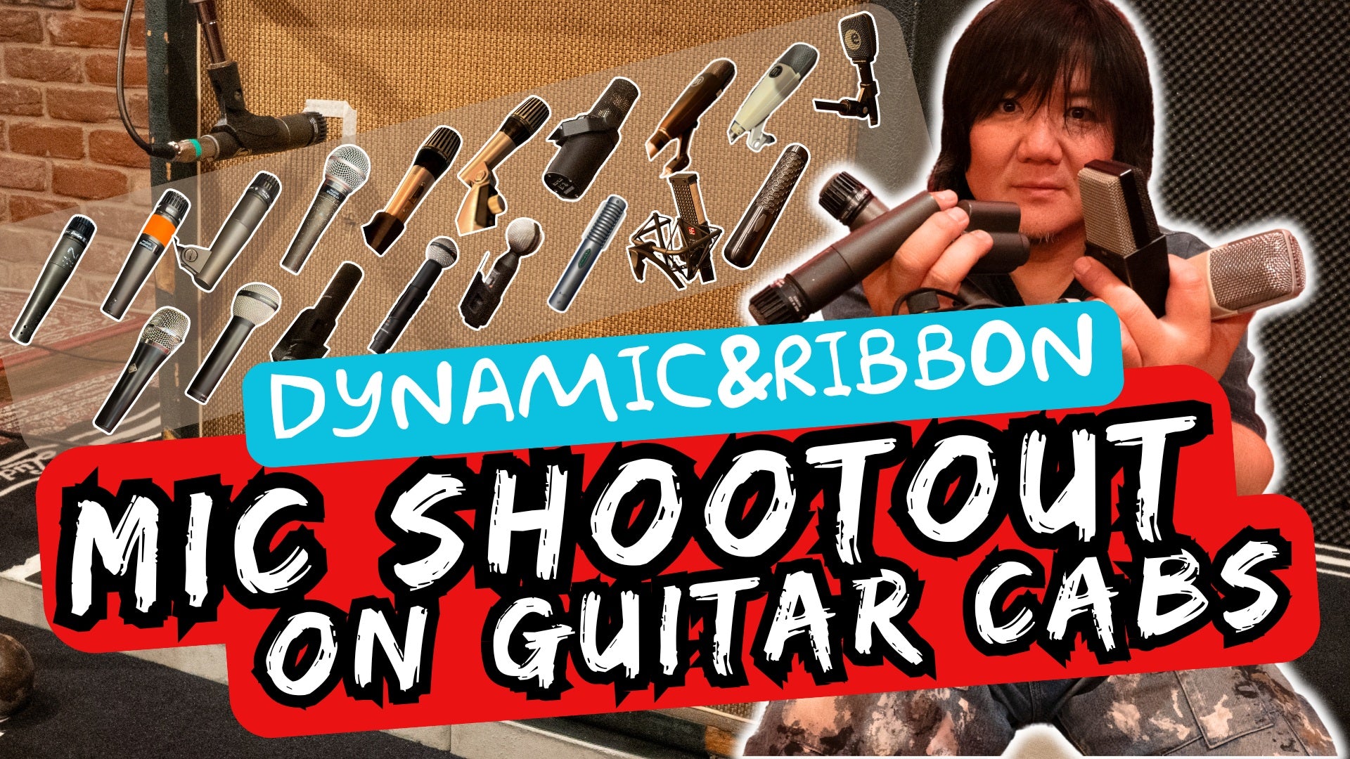 Load video: Tone Quest  Mic Shootout on Guitar Cabs